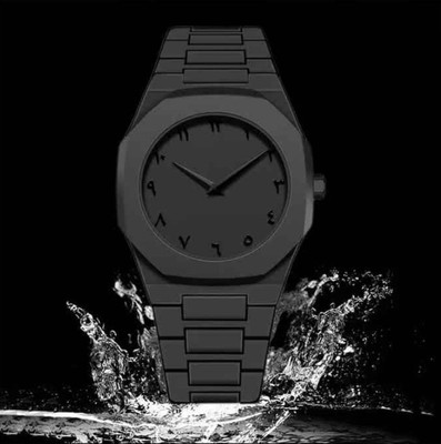 ZENGEE New Black Aura watch With arabic dial analog watch Analog Watch  - For Men