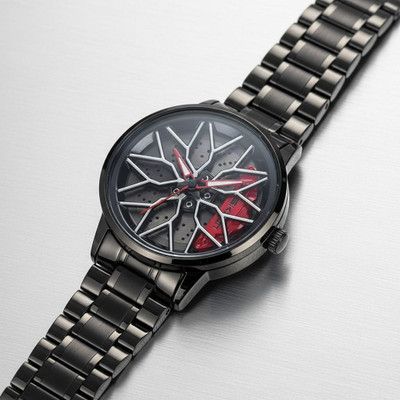 Spinner Men’s Rotating Wheel Dial Analog Watch A36 Rotating Analog Watch-36 Analog Watch  - For Men