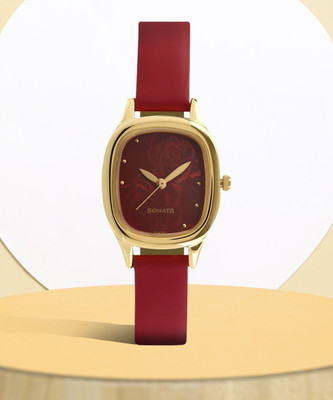 SONATA Yuva Gold Analog Watch  - For Women
