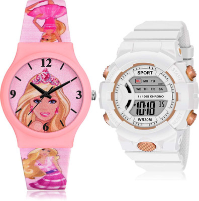 TIMETRANSELEVATE CM722-DG37 Analog-Digital Watch  - For Girls
