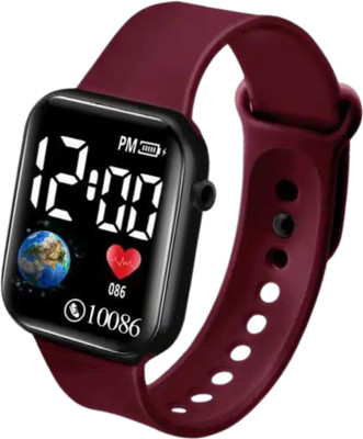 ModishOmbre KSM04 Colorful Smart Looking Digital Led Watch - Date & Time Function Only Show Kids Digital Watch  - For Boys & Girls