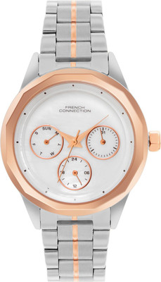 French Connection LUNA Luna White MOP Dial | Analog Watch for Women's | FCH06RTM Analog Watch  - For Women