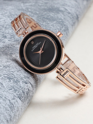 French Connection Enigma 3-HANDS Enigma 3-Hands Silver Round Dial Analog Watch  - For Women