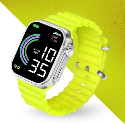 hala Ultra New Yellow Color Strap Electronic Digital Watch  - For Boys & Girls