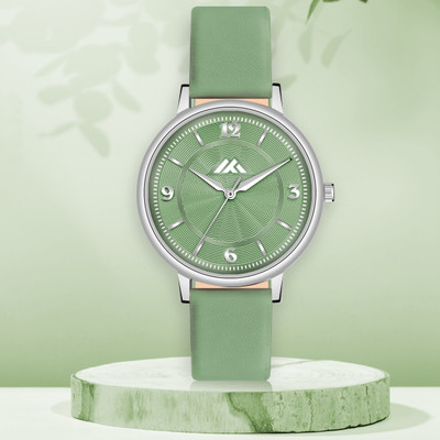 Morli ML_543 Green Elegant Stylish Leather Strap & Embossed Dial with Clear Numerals Analog Watch  - For Women