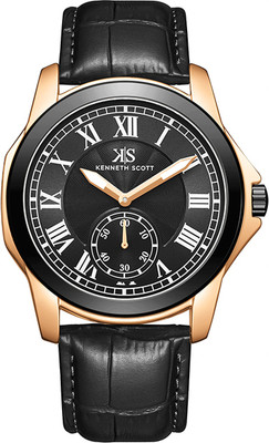 Kenneth Scott K24018-KLBB Kenneth Scott Analog Watch  - For Men