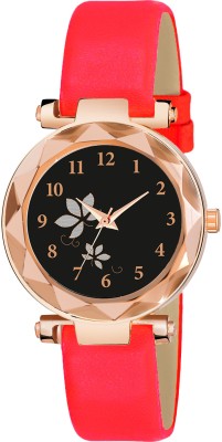 Red Robin GEN-RG-2PAN-BLK-D-RED-PLN-L Best Quality Glamorous Girls Analog Watch  - For Women