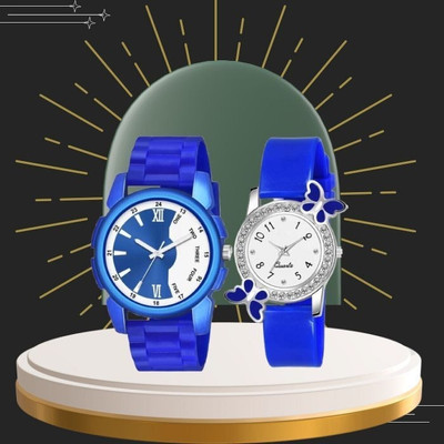 SHURAI Attractive Black Dial & Rubber Mesh Strap with Water Resistant Boys Series Analog Watch  - For Couple