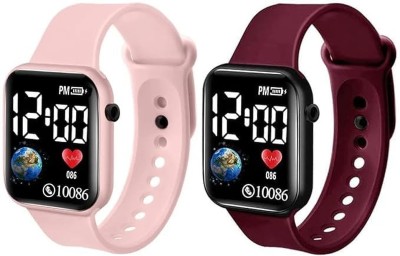 KIMY Kids' sports watch: good quality silicone LED digital display The most recent and cutting-edge design for a black LED display. Digital Watch  - For Boys & Girls