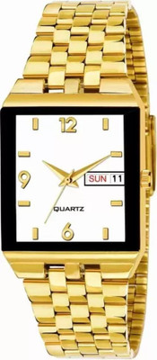 house of common DG9197 Day Date Functioning Stainless Steel Chain Watch for Men Analog Watch  - For Men