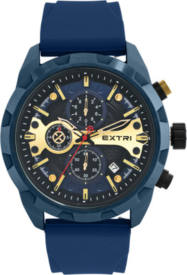 EXTRI New Collection Men Round Black Chronograph X6077-I Analog Watch  - For Men