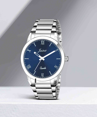 JAINX JM7136 Blue Dial Stainless Steel Strap Analog Watch  - For Men