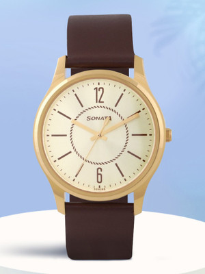 SONATA NP77082YL01W Sonata Essential Analog Watch  - For Men
