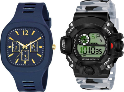 Brostin Trendy 2025 Design Analog-Digital Men's Combo Watches Analog-Digital Watch  - For Men