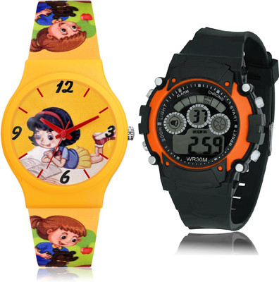TIMETRANSELEVATE CM712-B4 Analog-Digital Watch  - For Girls