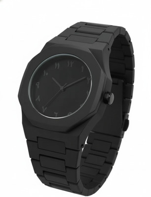 LOOFTRADER D3 Modern Geometric Matte Black Men's Watch. Analog Watch  - For Men & Women