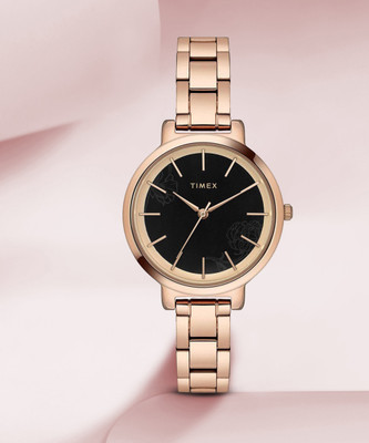 TIMEX Black Dial Analog Watch  - For Women