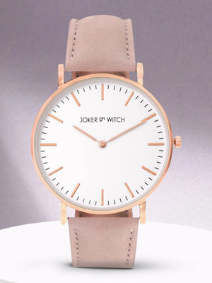 Joker & Witch Joker & Witch Hope White Dial Pink PU Leather Analogue Watch For Women Analog Watch  - For Women