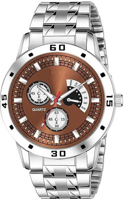 ZIANICO Chronograph Pattern Unique Dial Design Fancy Stainless Steel Belt Chronograph Pattern Unique Dial Design Fancy Stainless Steel Belt Analog Watch  - For Men