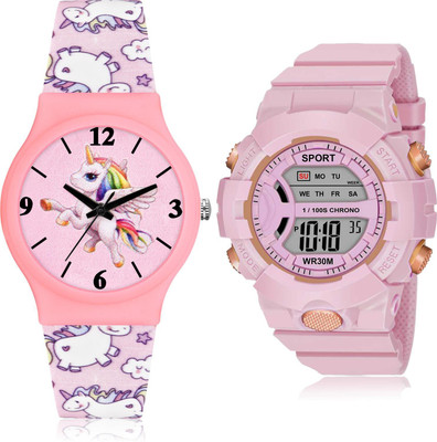 TIMOXIDE CM716-DG36 Analog-Digital Watch  - For Girls