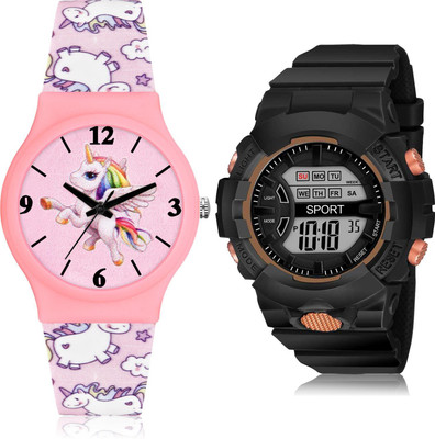 DMAGNATON CM716-DG33 Analog-Digital Watch  - For Girls