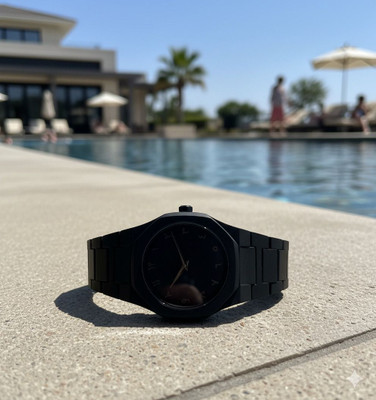 LOOFTRADER De3 Luxury Black Octagonal Case Men's Watch. Analog Watch  - For Men & Women