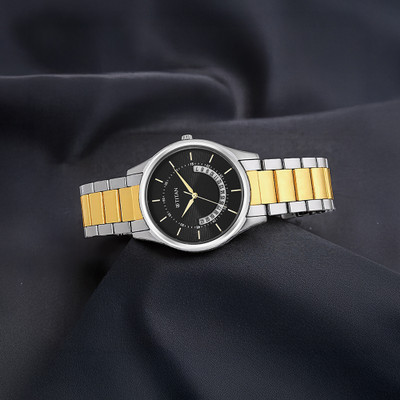 Titan 1713BM02 Gents Karishma Analog Watch  - For Men