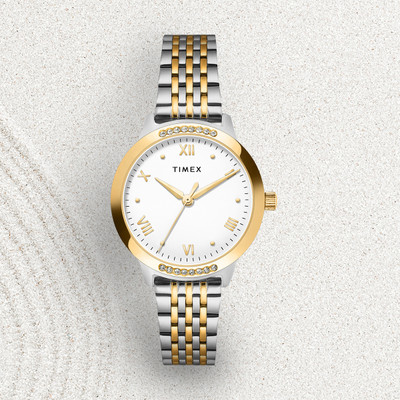 TIMEX 3Hands, White Dial Analog Watch  - For Women