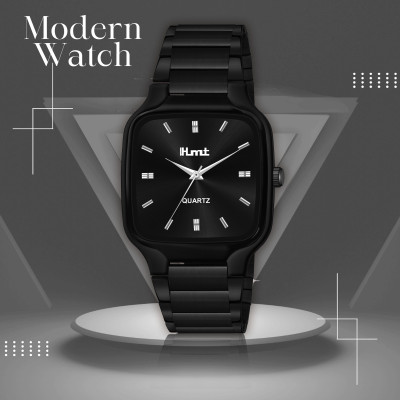 ihmt IHMT-8405 Plain Square Original Black Plated For Boys Analog Watch  - For Men