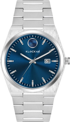 KLOCKAN 218 KLOCKAN Men’s Analog Quartz Watch Stainless Steel Chain Blue Dial Date Display Analog Watch  - For Men