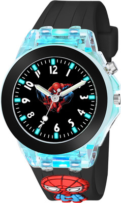 Brostin BR2025N6 Multicolor Lights 3D Cute Cartoon Multi Function Rubber Strap Kidd's Boys Analog Watch  - For Boys & Girls