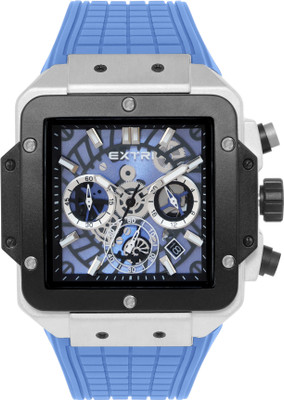 EXTRI New Collection Men Sqaure Blue Chronograph Analog Watch  - For Men