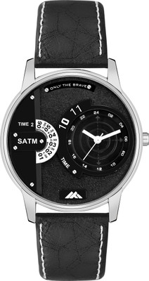 Fentex Premium Analog Men's Watch with Textured Dial & Elegant Leather Strap Analog Watch  - For Men