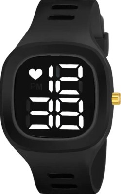 vin STYLISH SIMPLE LED WATCH NEW GENERATION BIG SQUARE BLACK DIGITAL LED WATCH Digital Watch  - For Boys