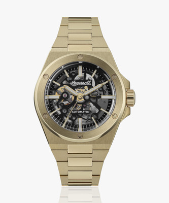 Ingersoll I15001 Automatic Black Skeleton Dial With Lifetime Warranty Analog Watch  - For Men