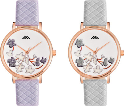 Fentex FENTEX best quality combo analog watch with leather strap & trending design FENTEX best quality combo analog watch with leather strap & trending design Analog Watch  - For Girls