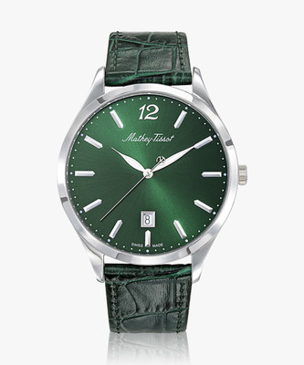 Mathey-Tissot H411AV Urban Swiss Made Quartz Green Dial Analog Watch  - For Men
