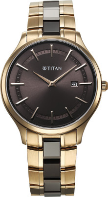 Titan Slim Ceramic Fusion Analog Watch  - For Men