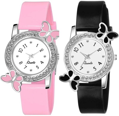 Hidelliya bf pink&black Analog Watch  - For Women