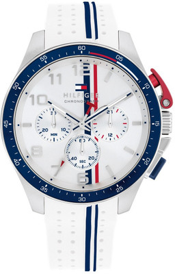 TOMMY HILFIGER BANK Tommy Hilfiger BANK Quartz White Round Dial Men's Watch / Analog Watch  - For Men