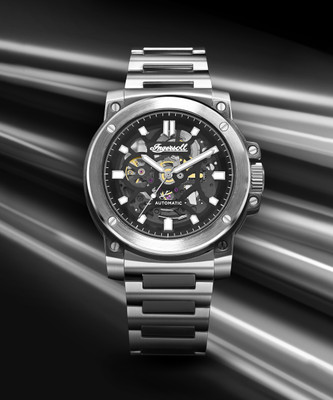 Ingersoll I14403 Automatic Black Skeleton Dial With Lifetime Warranty Analog Watch  - For Men