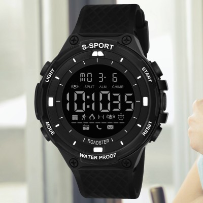 Roadster 9084 Comfortable black watch with digital functionality for sports lovers Digital Watch  - For Boys