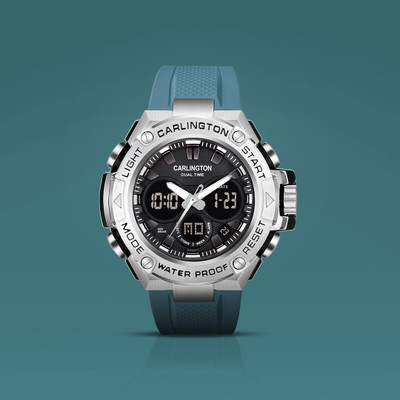 Carlington CT 9107 Teal Endurance Series Analog-Digital Watch  - For Men
