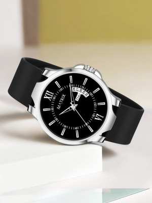 MATRIX Softest Silicone Strap Day & Date Analog Watch  - For Men & Women
