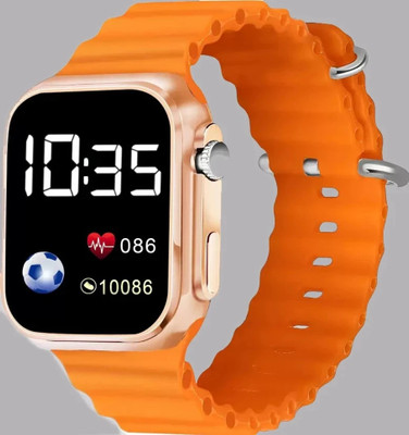kaku fashion czx645 New Classy TRENDY Square Silicon White ULTRA Date & Time Display Dial Digital Watch  - For Boys & Girls