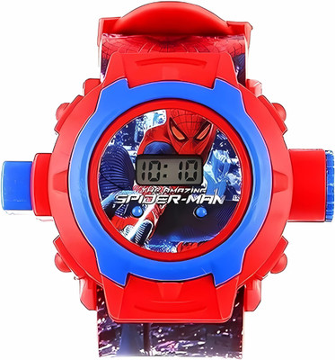 CivikCart Best Kid watch Kids Multifunctional Spider Men Digital Projector Watch Toy (24 Slides) SPM-10_001 Digital Watch  - For Boys & Girls