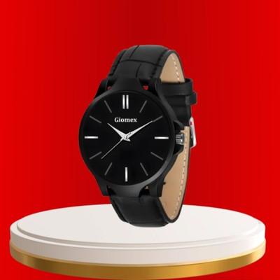 Giomex Mens Choice G-Black Plain_1 Analog Watch Analog Watch  - For Men