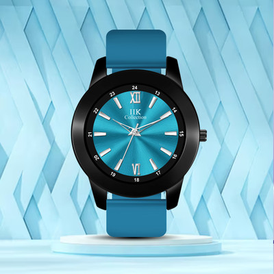 IIK Collections IIK-5015M Watch for Men Round Numerical Dial with Adjustable Flexible Silicon Strap Analog Watch  - For Boys