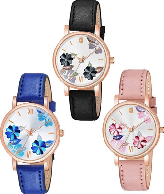 dmash Ethnic Flower Design Analog Watch Attractive Ethnic Flower Design Analog Watch Analog Watch  - For Women