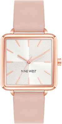 NINE WEST NW-2670RGPK Silver Dial Analog Watch  - For Women